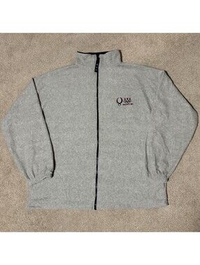 Vintage 2008 Beijing Olympics Team USA Fleece Full-Zip Jacket - Mens XXL - Grey